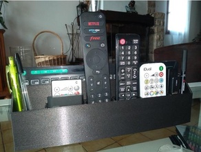 porte commande remote holder + rii rt518 organization 3d print model - Mito3D