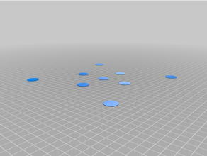arboles azul tabla prueba disfrutar 3d impresión pruebas cama arrasamiento ajustamiento 3d print model - Mito3D