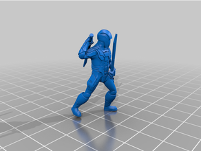 ancient dark combat trooper people sith starwars star wars legion 3d print model - Mito3D