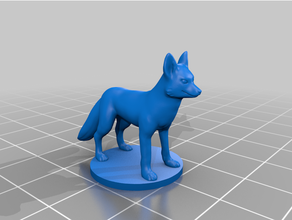 tailed fox toys & games 28mm dd rpg 3d print model - Mito3D