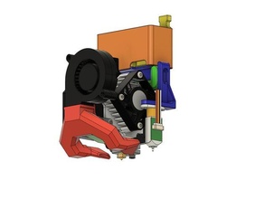 ender 3 3dfused linear rail titan aero mount duct 3d printer parts 5015 bltouch creality e3d pro 3d print model - Mito3D