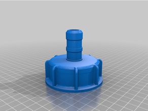 tapon tanque 1000l verger outils tuyau litres 3d print model - Mito3D