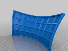hiperbólico parabolóide borda xadrez 3d print model - Mito3D