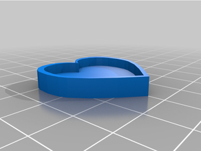 semplice cuore pendente gioielleria 3d stampato 3d print model - Mito3D
