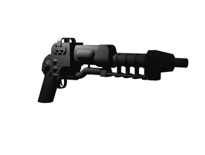 rayo punk desintegrador 3d impresión cosplay arma pistola modelo apuntalar sci fi juguete 3d print model - Mito3D