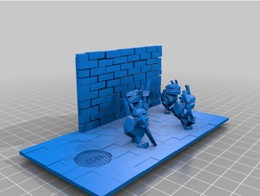 tmnt thingi buildings & structures 3d print model - Mito3D