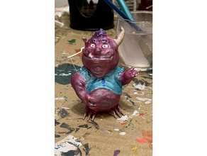 amichevole moster creature carina mostro 3d print model - Mito3D