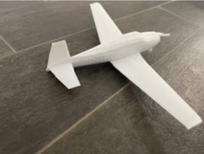 mooney-like airplane model v1 vehicles 3d print model - Mito3D