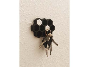 key wall mount organization hexagon honeycomb honeycomb shelf key key holder key organizer key wall mount keychain shelf wall mount