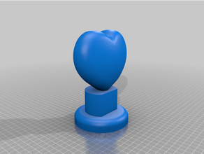 romanza trofeo sculture cuore 3d print model - Mito3D