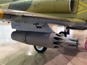 ub 16 57 fusée lanceur freewing 39 Véhicules armement arment bombe missile rc jet cosse 3d print model - Mito3D