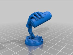 plated pint spiritual weapon games 3d print model - Mito3D
