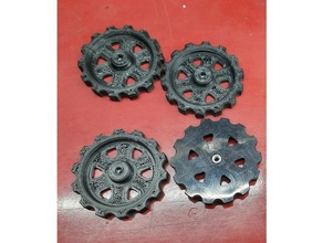 ender 3 nylock bed leveling knobs 3d printer parts creality handwheel knob nut wheel 3d print model - Mito3D