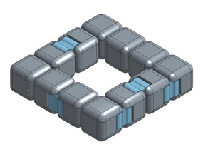 super agiter cube ensemble 3d impression 3d print model - Mito3D