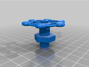 valve knob ender 3 extruder 3d printer parts 3d print model - Mito3D