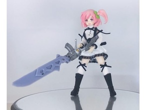gungnir anime game ver custom parts toy & accessories assault lily doll 3d print model - Mito3D