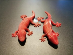gecko magnet 2x 5mmx1mm animals 3d print model - Mito3D