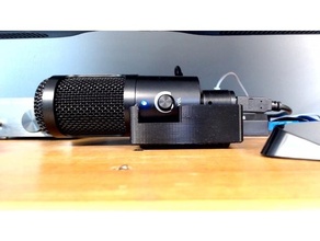 profil USB microphone supporter 3d impression LCS l'audio 3d print model - Mito3D