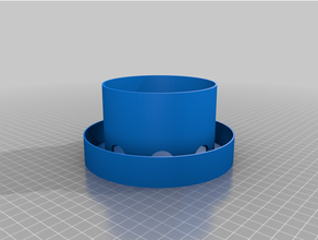 chapeau ventilation 100mm pièces 3d print model - Mito3D