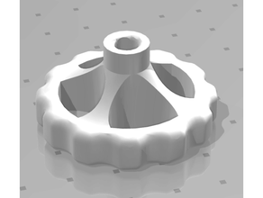 extruder knob - cylindrical shaft roda extrusora eixo cilindrico 3d printer accessories ender 3 pro 3d print model - Mito3D