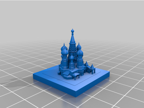greeble landmarks - st basil's cathedral models architecture greeblecity 3d print model - Mito3D