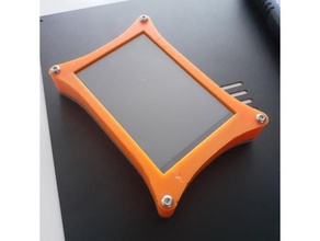 framboesa pi 4 tela suporte eletrônicos sensível toque 3d print model - Mito3D