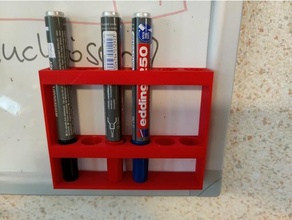 magnetico staffa lavagna pennarello ufficio titolare supporto attrezzature organizzazione penna 3d print model - Mito3D