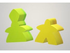 carcassone meeple games 3d print model - Mito3D