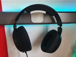 headphone stand organization casque headphones holder hook headset ikea support 3d print model - Mito3D
