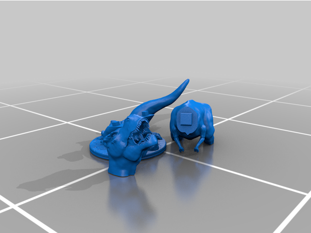 rex creature 3D print model - Mito3D