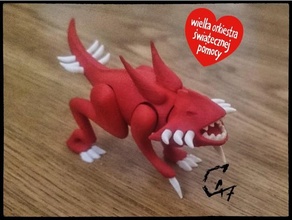 kantoron - kids figurine creatures c47 charity claw creature dinosaur monster parts 3d print model - Mito3D