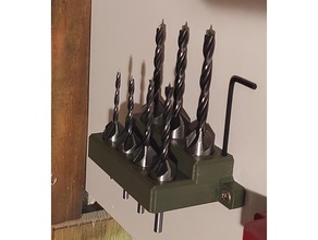 countersink drill rack tool holders & boxes bit holder lidl parkside tools workshop organiser 3d print model - Mito3D