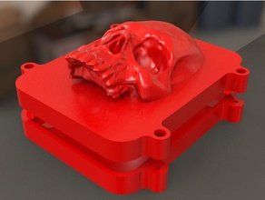 crânio caso bainha disco rígido wd elemento 1tb 3d impressora acessórios cobrir humano 3d print model - Mito3D