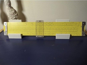 slide rule display stand containers 3d print model - Mito3D