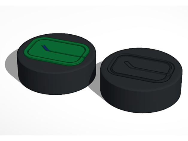 Vancouver Canucks retro nhl Eishockey Puck Logo Zeichen Logos 3D print model - Mito3D