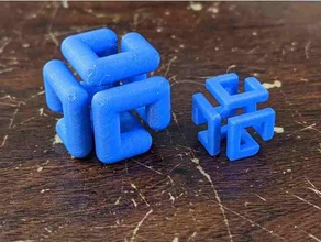 unibody paramétrico imposible cubo esculturas personalizador openscad 3d print model - Mito3D