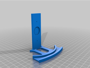 lithophane holder arc litho dynamic angle art stand support 3d print model - Mito3D