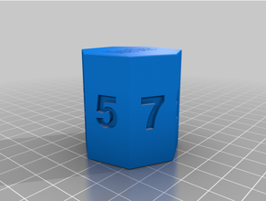 7 sided dice 3d printing 3d print model - Mito3D