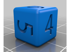 rfel jogos dados 3d impressora acessórios cubo 3d print model - Mito3D