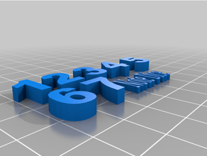 7 cara números 3d impresión 3d print model - Mito3D