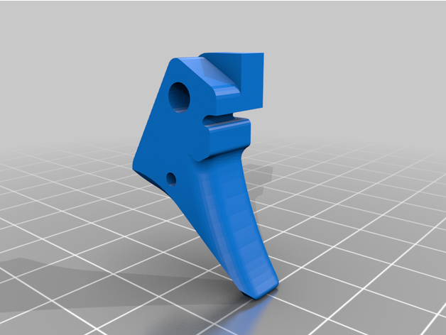 airsoft glock 17 custom trigger vfc accesories attachment parts 3D print model - Mito3D