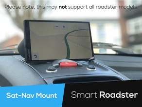 inteligente roadster sat nav montare settore automobilistico macchina Garmin Navigatore Satellitare 3d print model - Mito3D