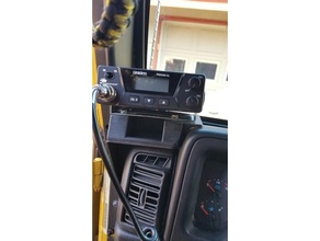 Jeep tj cb montieren Automobil Radio Wrangler robust Grat 3d print model - Mito3D