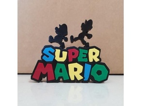 Super Mario Ornament Kunst bros Dekoration einfach Geschenk Unterstützung Regal 3d print model - Mito3D