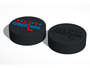 Washington capitales retro nhl hockey disco logo señales logos 3d print model - Mito3D