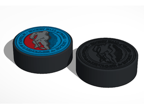 Eishockey Halle Ruhm hhof Puck Logo Zeichen Logos nhl 3d print model - Mito3D