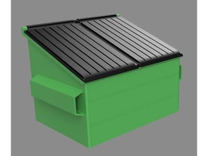 dumpster containers 3d printer art container cricut design garbage model 3d print model - Mito3D