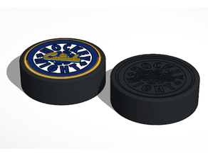 Eishockey Nacht Kanada Puck Logo Zeichen Logos nhl 3d print model - Mito3D