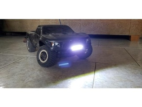 traxxas bumper led bar raptor slash bolt rpm kit vehicles 2wd light nitro skid plate 3d print model - Mito3D