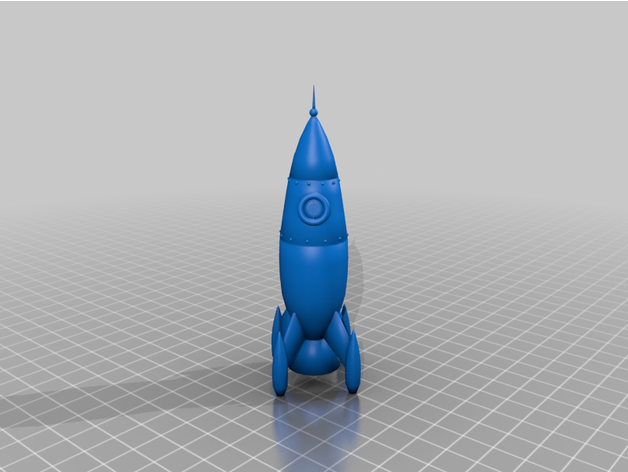 retro Rakete Fahrzeuge 3D print model - Mito3D